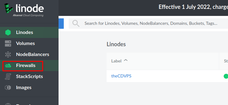 Linode Linux VPS Firewall
