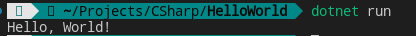 run dotnet in linux
