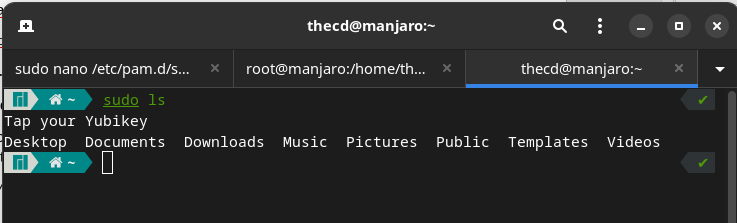 Using a Yubikey with sudo