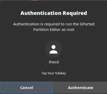 Yubikey Auth Prompt