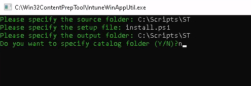 Intune Win32 content prep tool