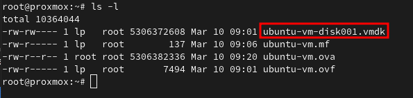 extracted ova file from virtualbox