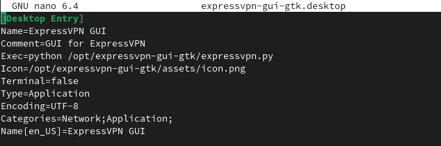 expressvpn desktop launcher file