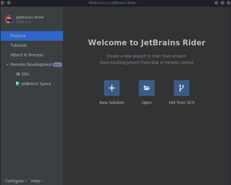 Linux Rider New Project