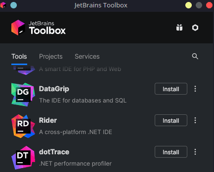 Install JetBrains Rider on Linux for .NET and C#