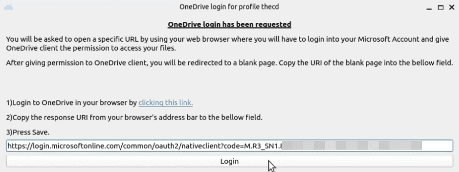 Connect OneDrive Account to Ubuntu Linux