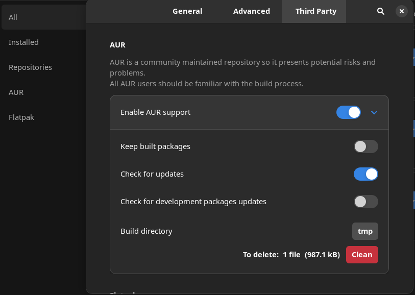 Enable AUR Support Manjaro