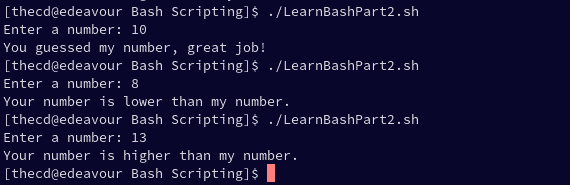 elif statement in bash scripting