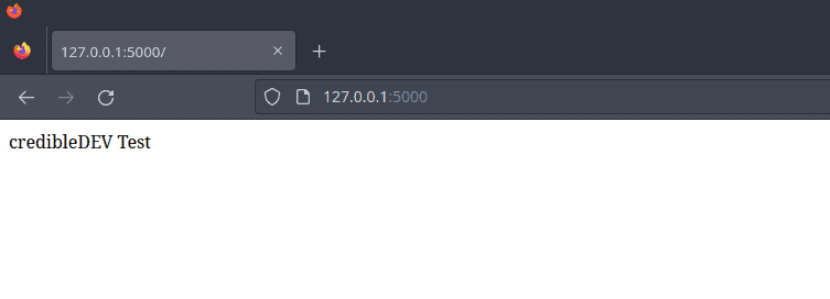 test python flask app on manjaro linux