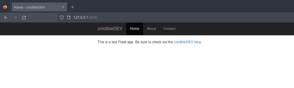 python flask app with jinja template and bootstrap css