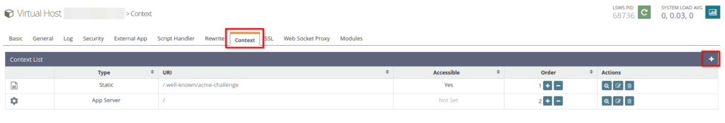 Litespeed Flask Virtual Host Config